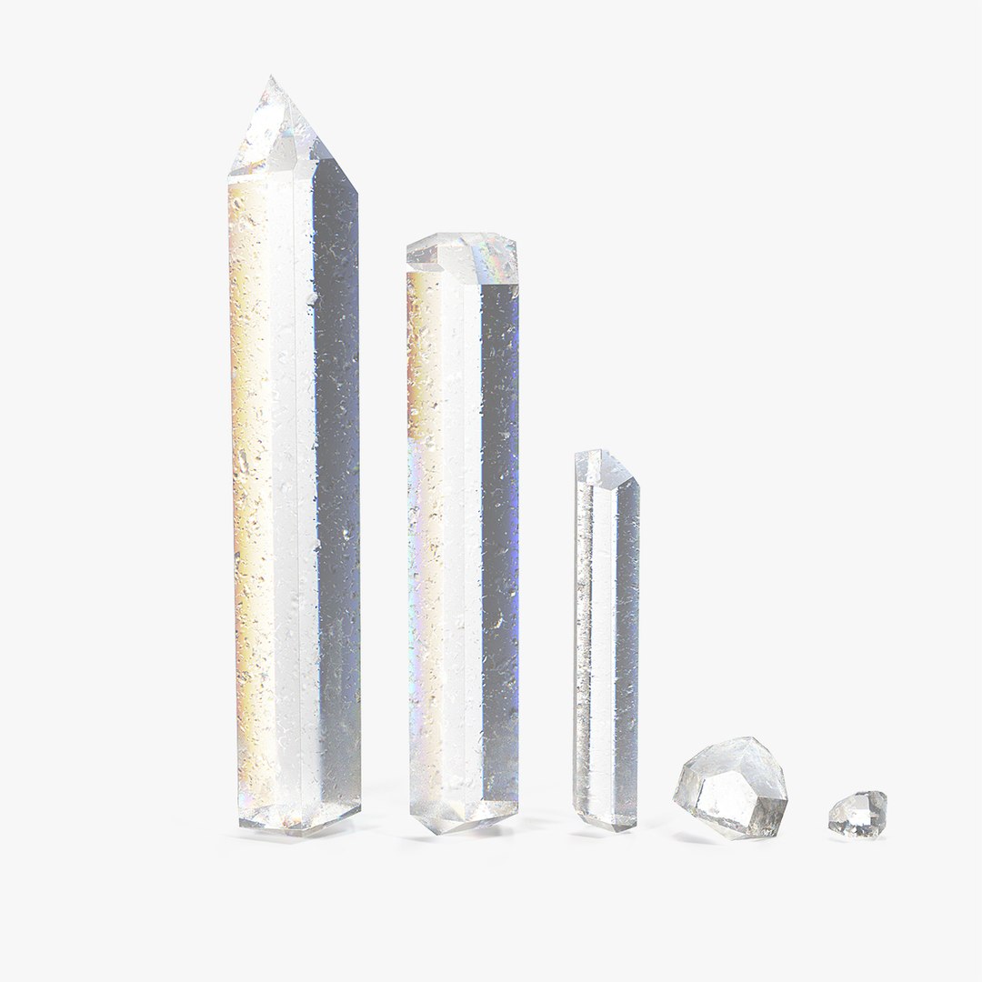 Different Types of Quartz 3D model preview