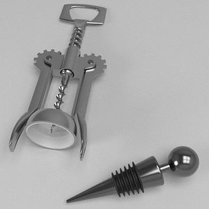 3dsmax cork screw bottle stop