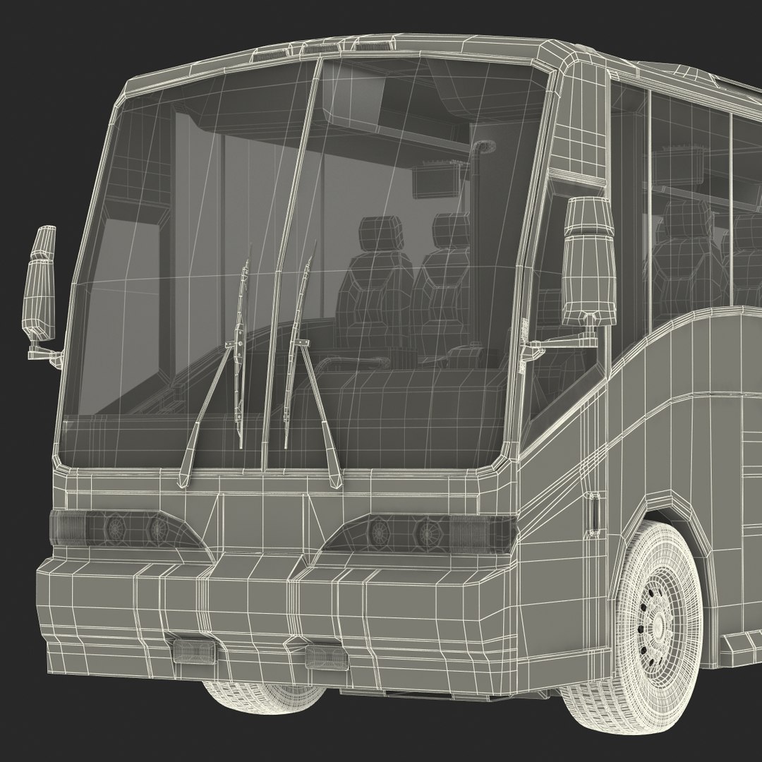 charter bus 3d model