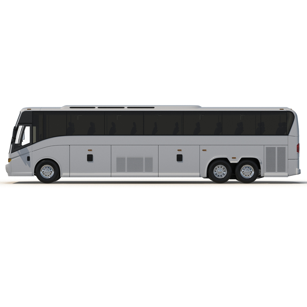 charter bus 3d model