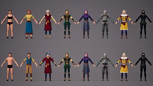 3D model WhimWorld Low Poly Asset Pack