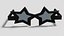 3xPack Rattan bag star sunglasses and Belt Obj and Blend 3D model