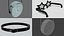 3xPack Rattan bag star sunglasses and Belt Obj and Blend 3D model