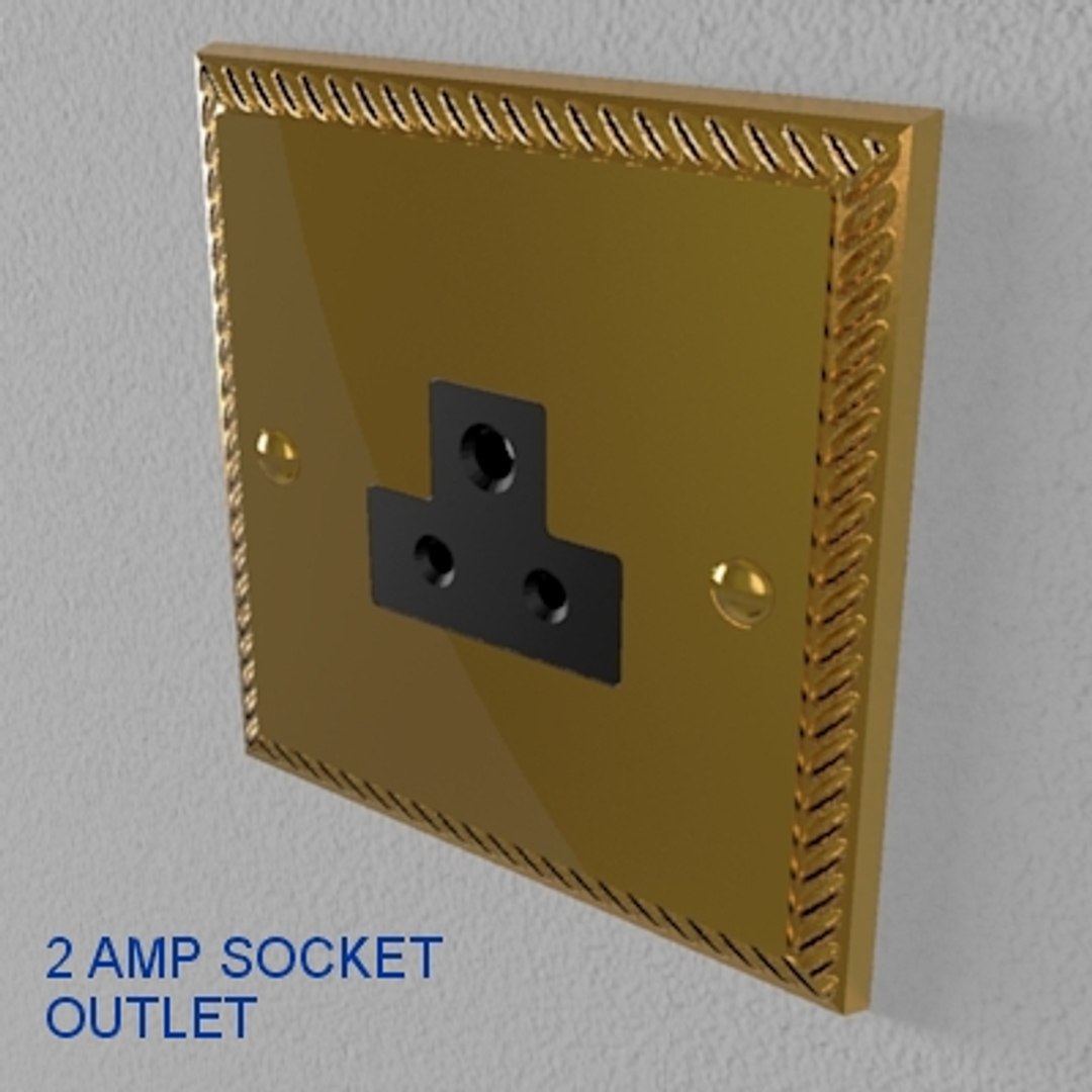 3d Model Style Switches Sockets