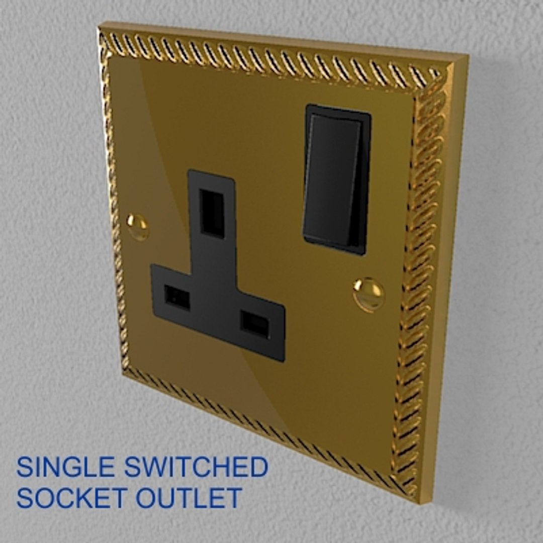 3d Model Style Switches Sockets