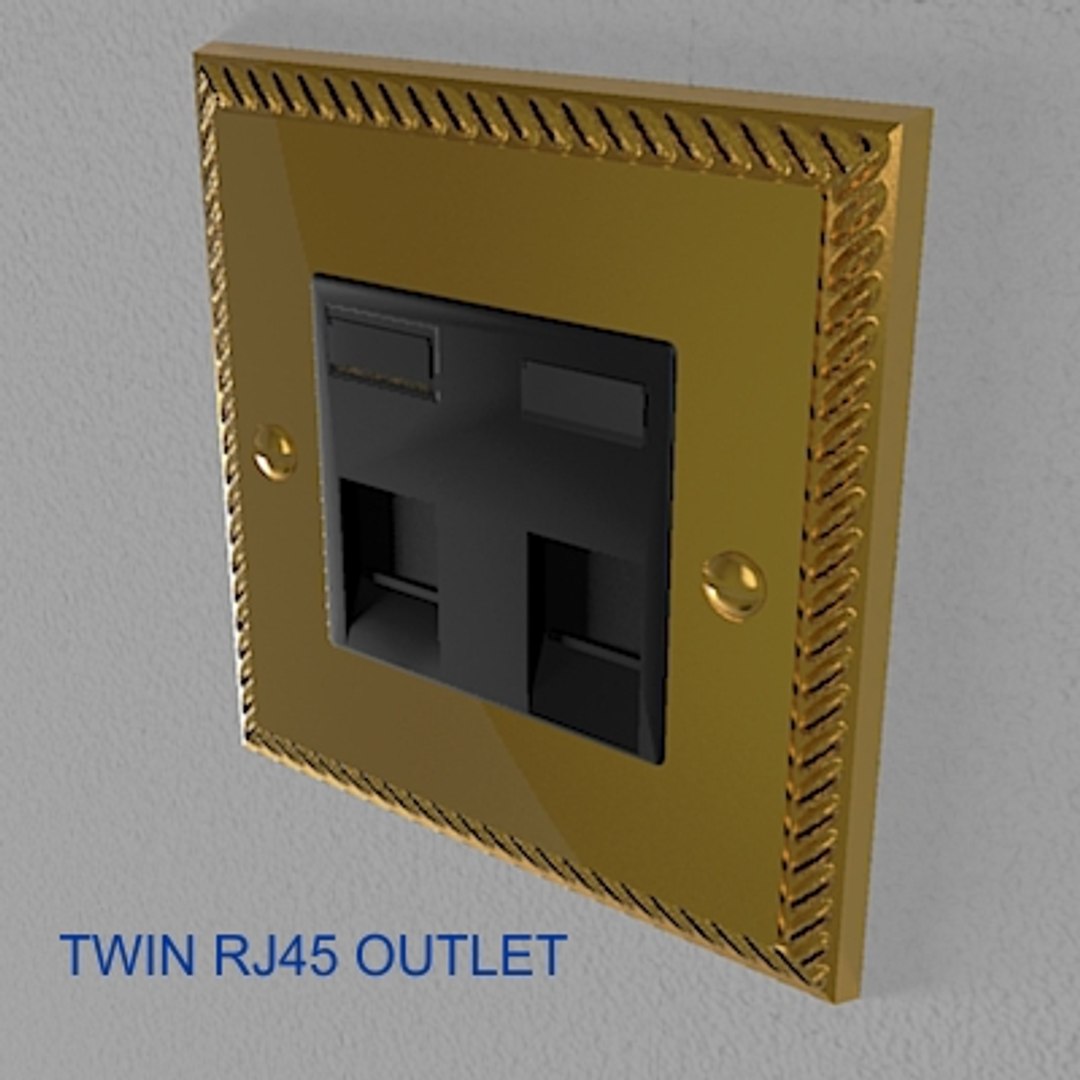 3d model style switches sockets