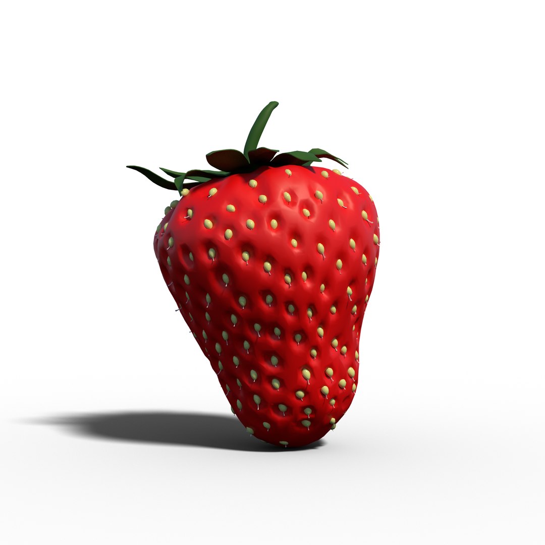3D Strawberry Single Model - TurboSquid 2065181