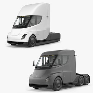 3D tesla semi trucks