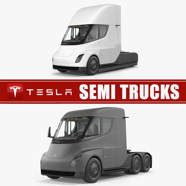 3D tesla semi trucks