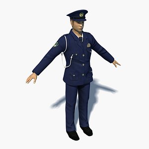 3D japanese police model