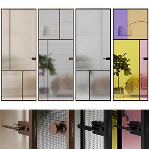 Glas Italia Sherazade Swing Doors Variations 2 3D model