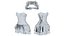 Robe corset burlesque avec jeu de haussement d'épaules