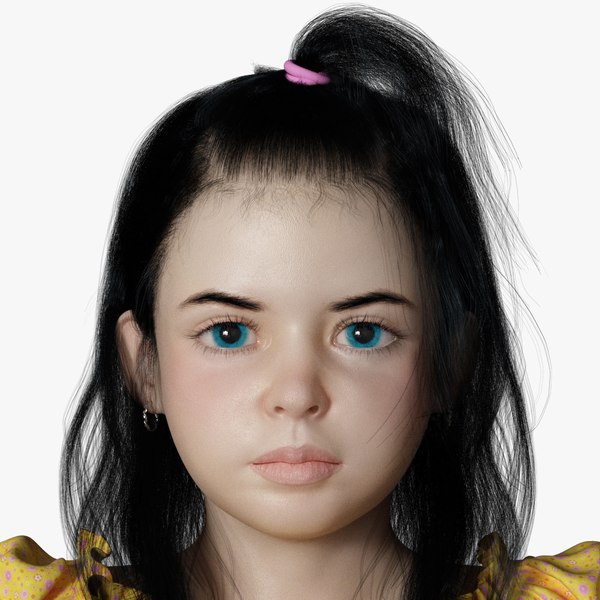 Hope V2 Realistic Little Girl Character 3D model