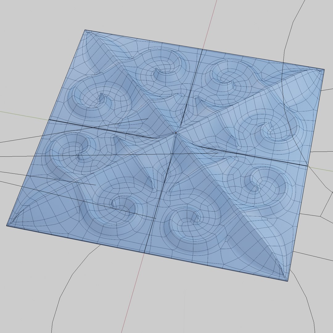 Panels Kazakh Pattern Forms 3D Model - TurboSquid 1592636