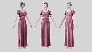 Dress 04 Dusty Rose Velvet