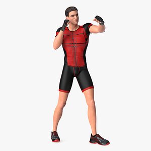 fitness trainer rigged 3D model