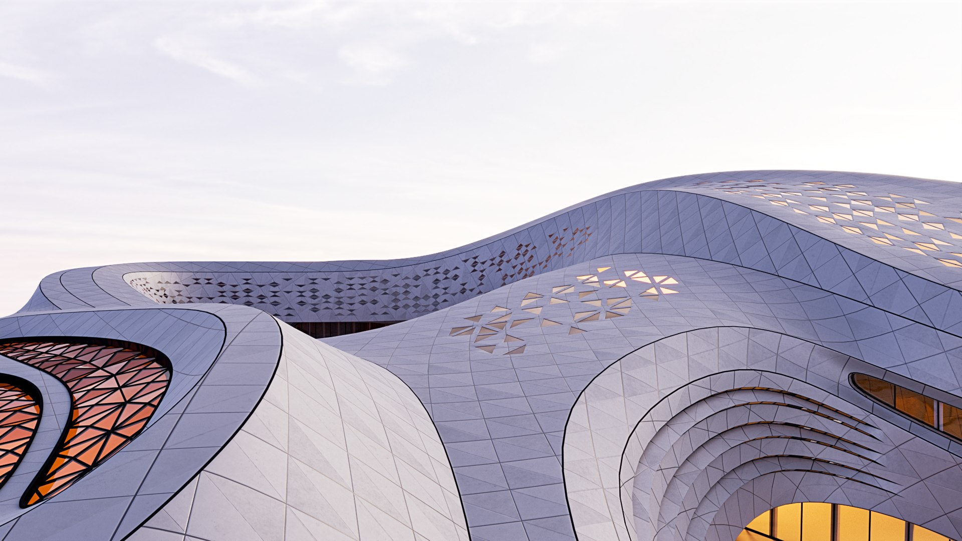 3D Model Futuristic Building 51 - TurboSquid 1955721