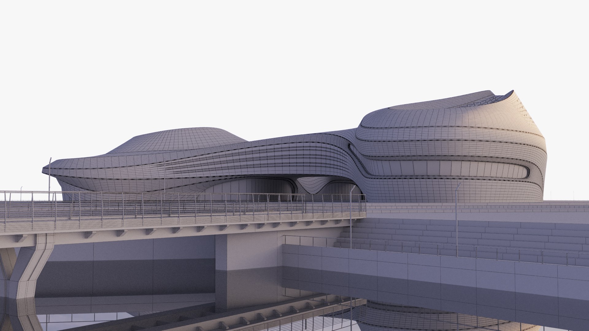 3D Model Futuristic Building 51 - TurboSquid 1955721