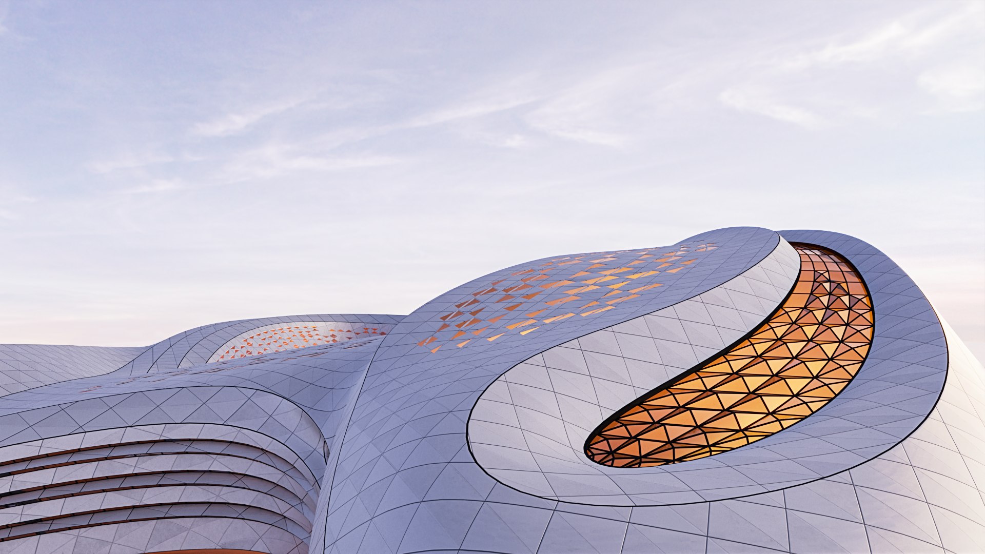 3D Model Futuristic Building 51 - TurboSquid 1955721