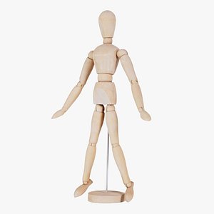 Wooden Mannequin Pose 01 Remastered