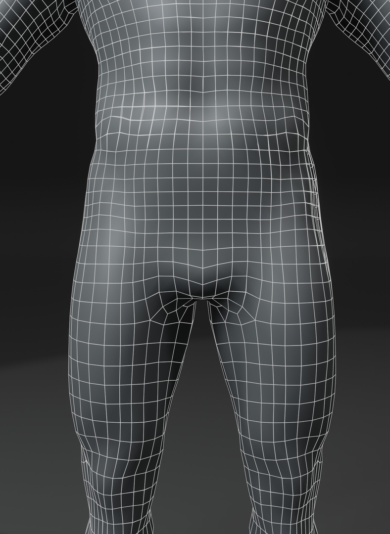 3D Base Mesh Male - TurboSquid 1674910