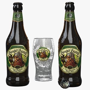 ginger beard beer bottles 3D