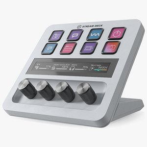 3D Elgato Stream Deck White