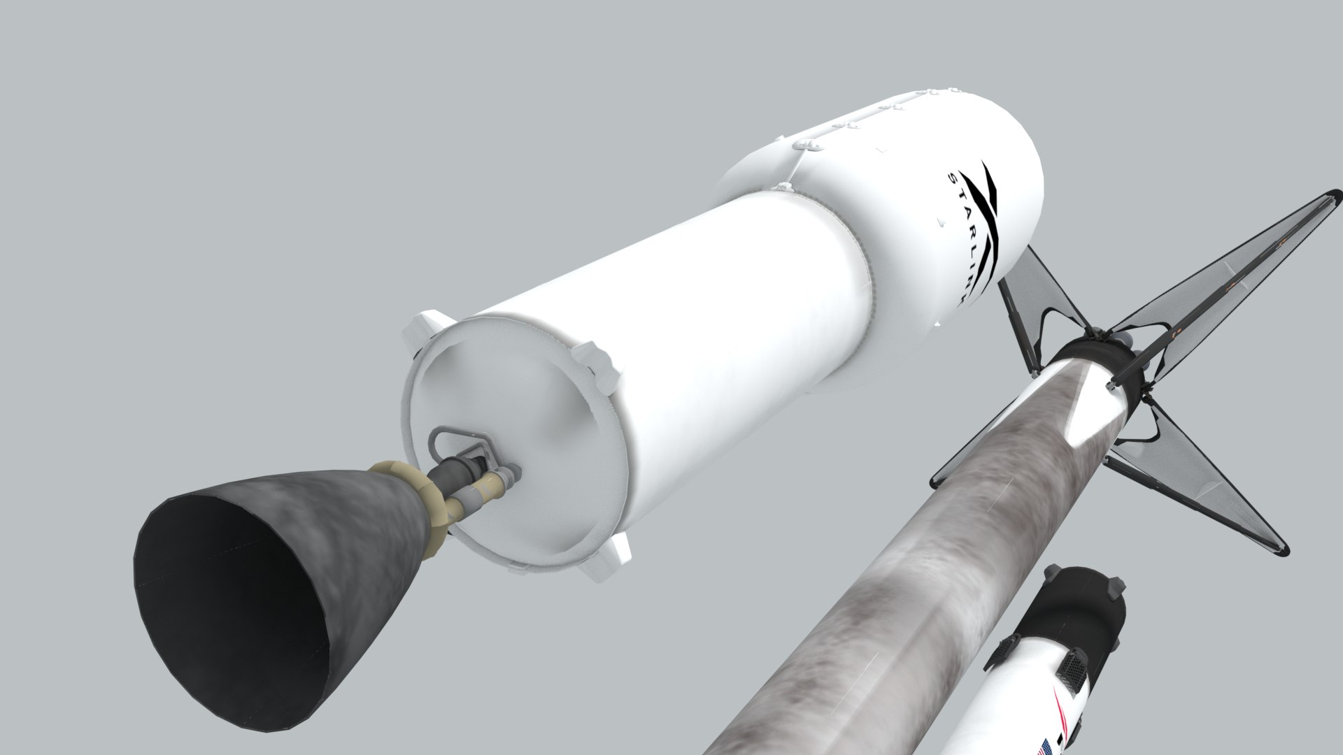 3D Falcon 9 Rocket - Used And Unused Model - TurboSquid 2194704
