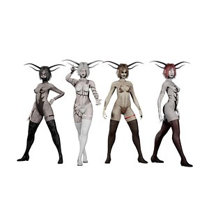 Succubus Scary Character Fantasy 3D model