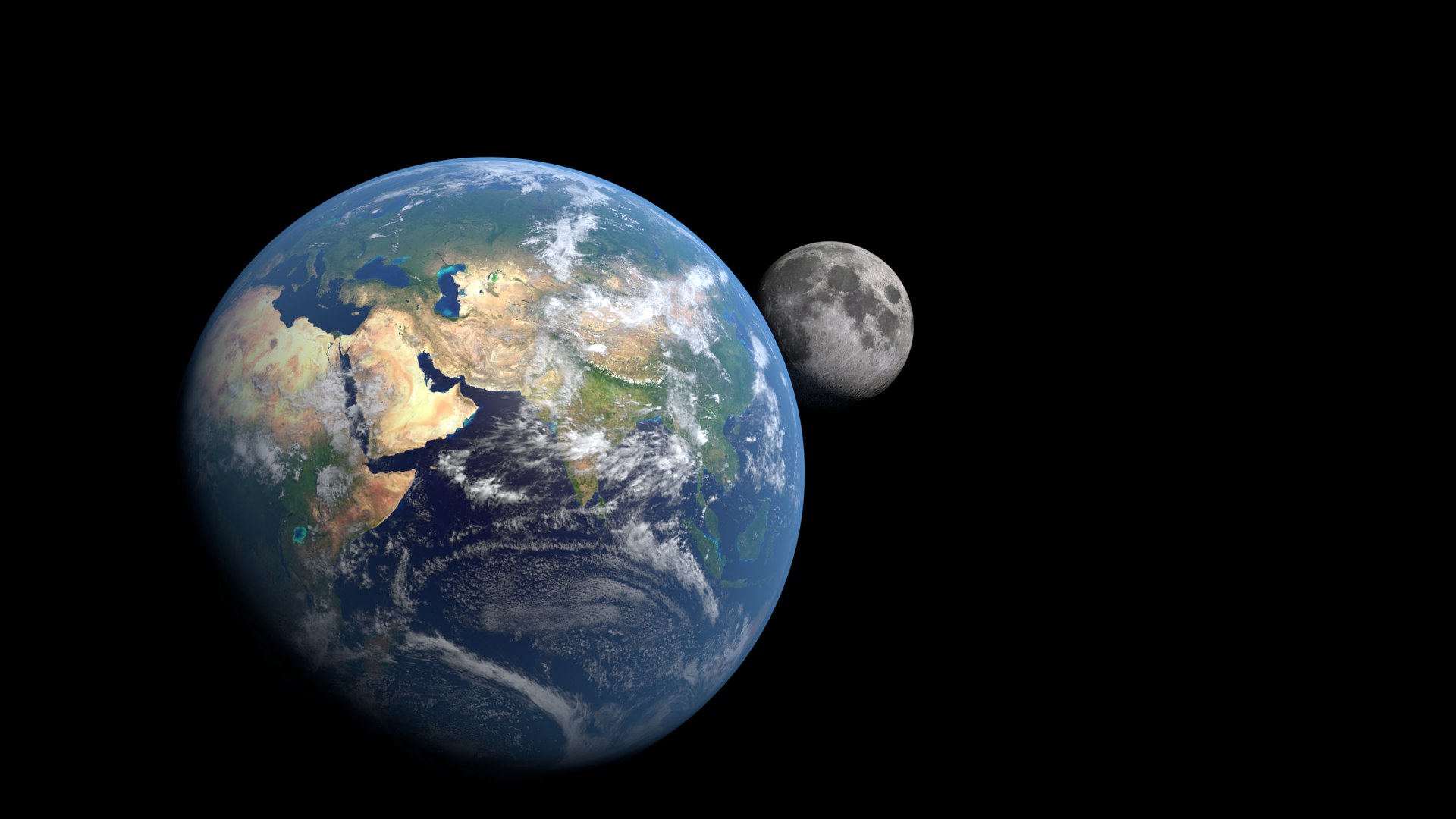 Earth Moon Model - TurboSquid 1369683