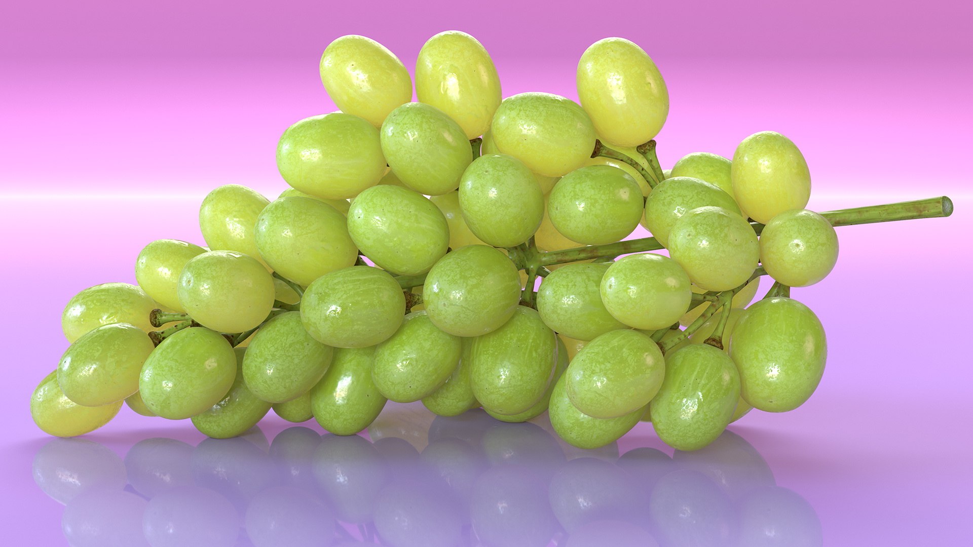 3D cluster green grapes model https://p.turbosquid.com/ts-thumb/TD/Zg7hX5/v847bWzI/clusterofgreengrapes3dmodel004/jpg/1580401990/1920x1080/fit_q87/5566e664a3b450409b7e200bb1b170e754428cb5/clusterofgreengrapes3dmodel004.jpg