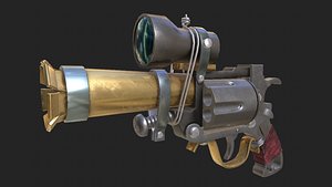 Steampunk Gun 3D model