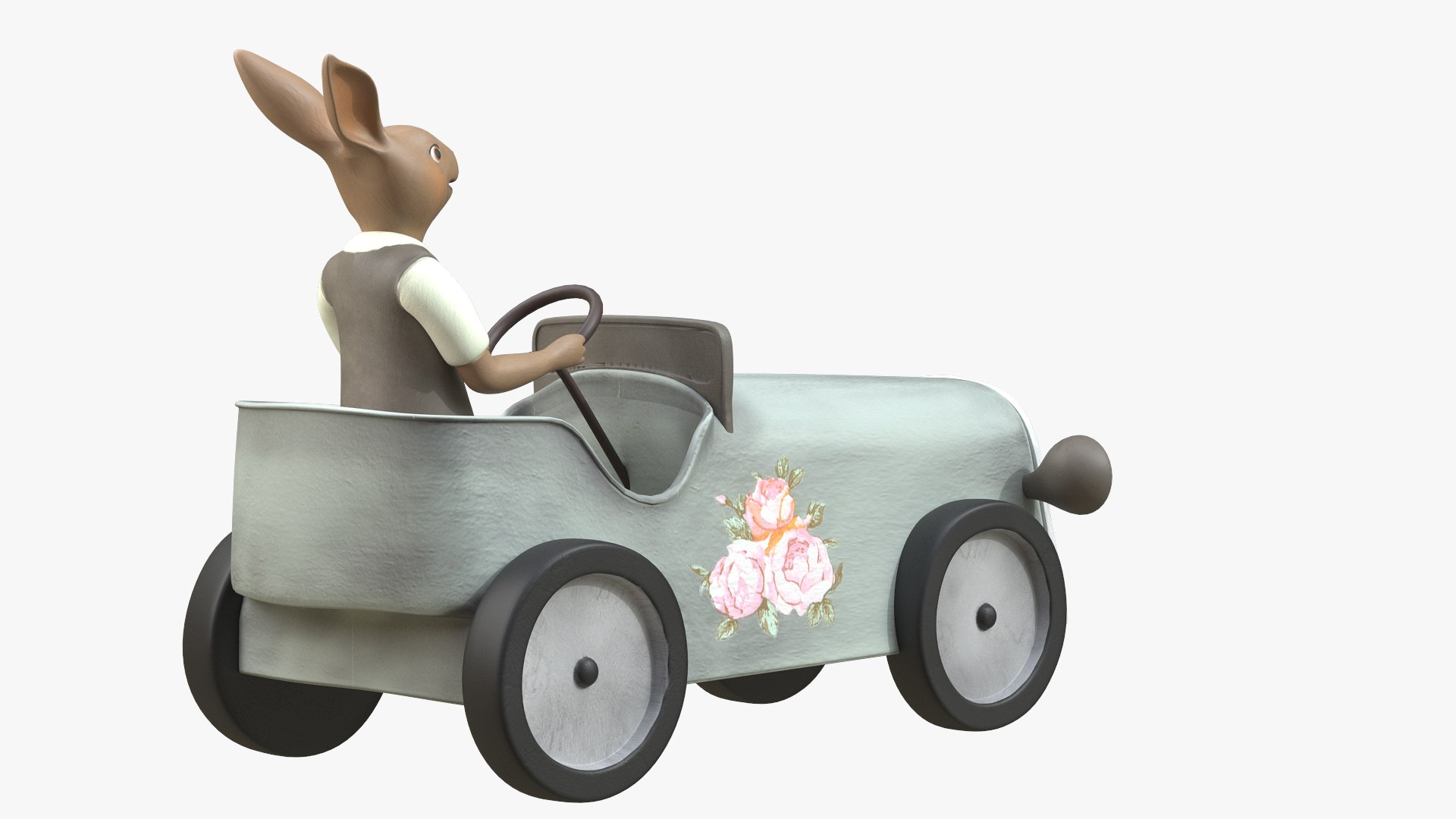 Rabbit on Car model - TurboSquid 1916681