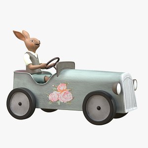 Rabbit on Car model