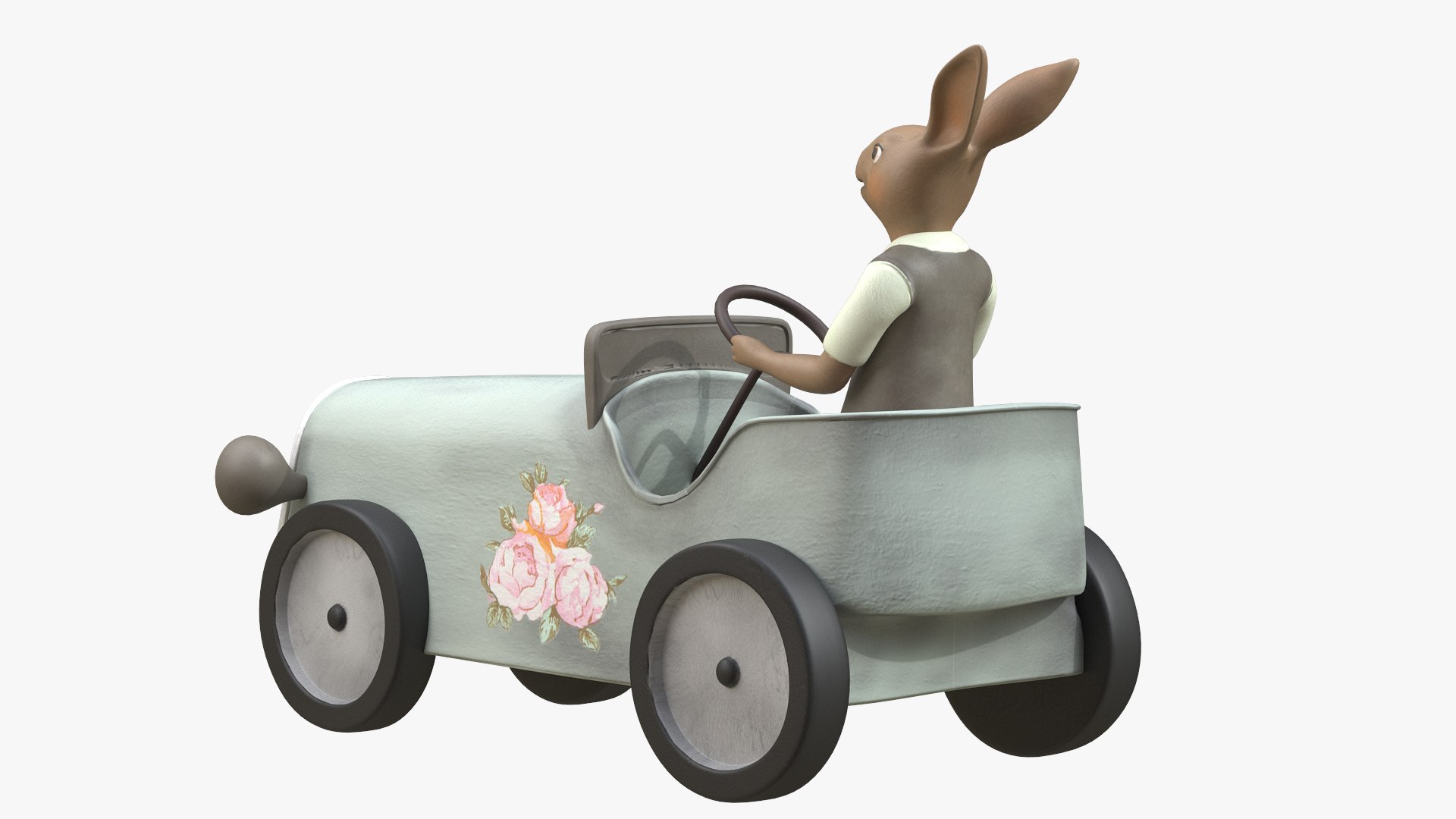 Rabbit on Car model - TurboSquid 1916681