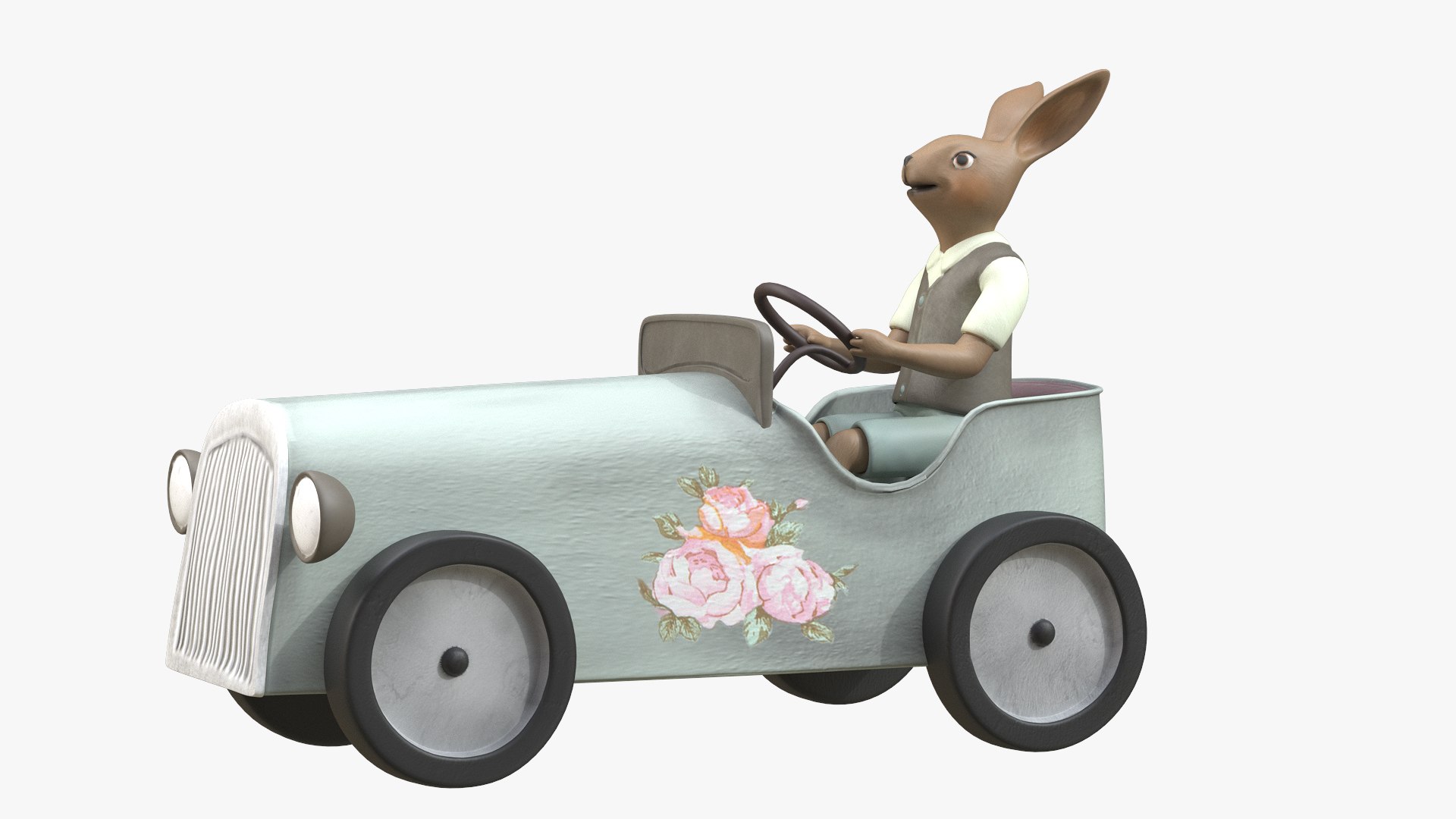 Rabbit on Car model - TurboSquid 1916681