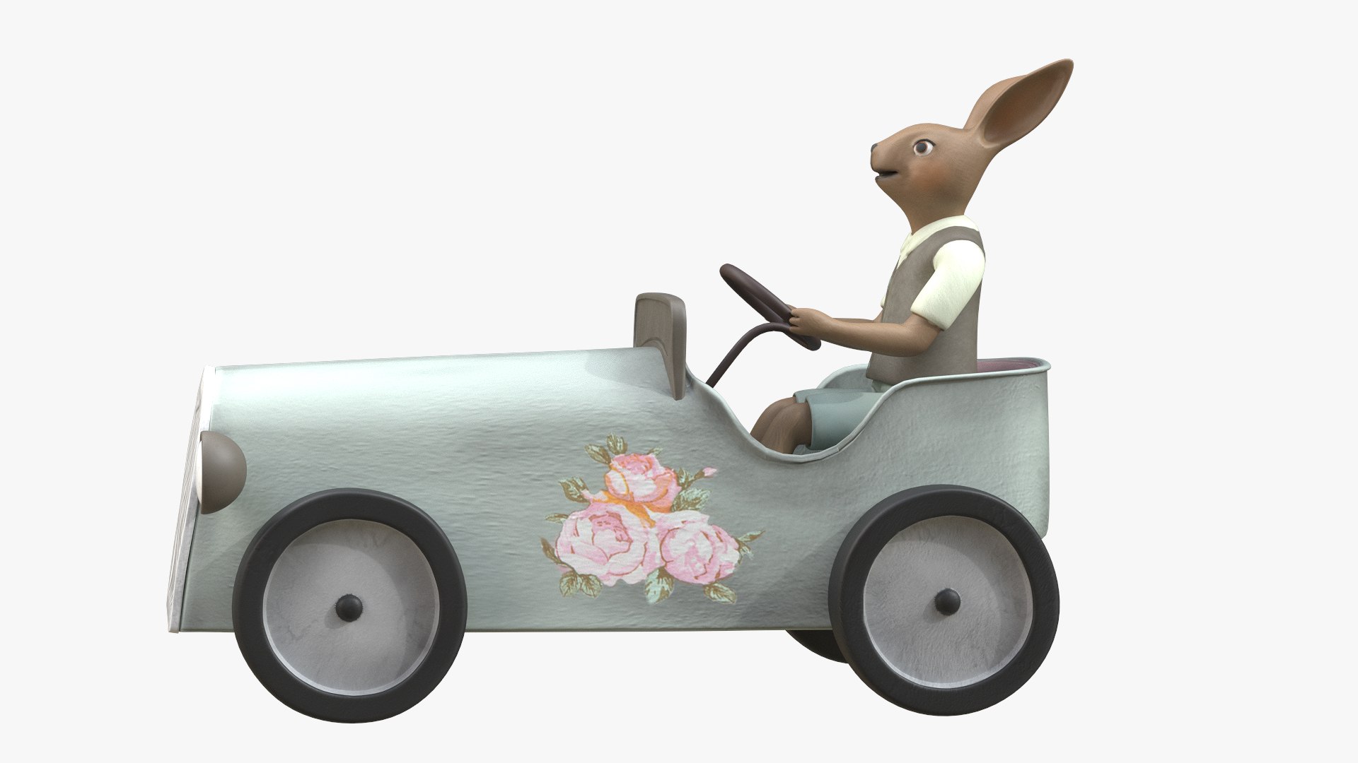 Rabbit on Car model - TurboSquid 1916681