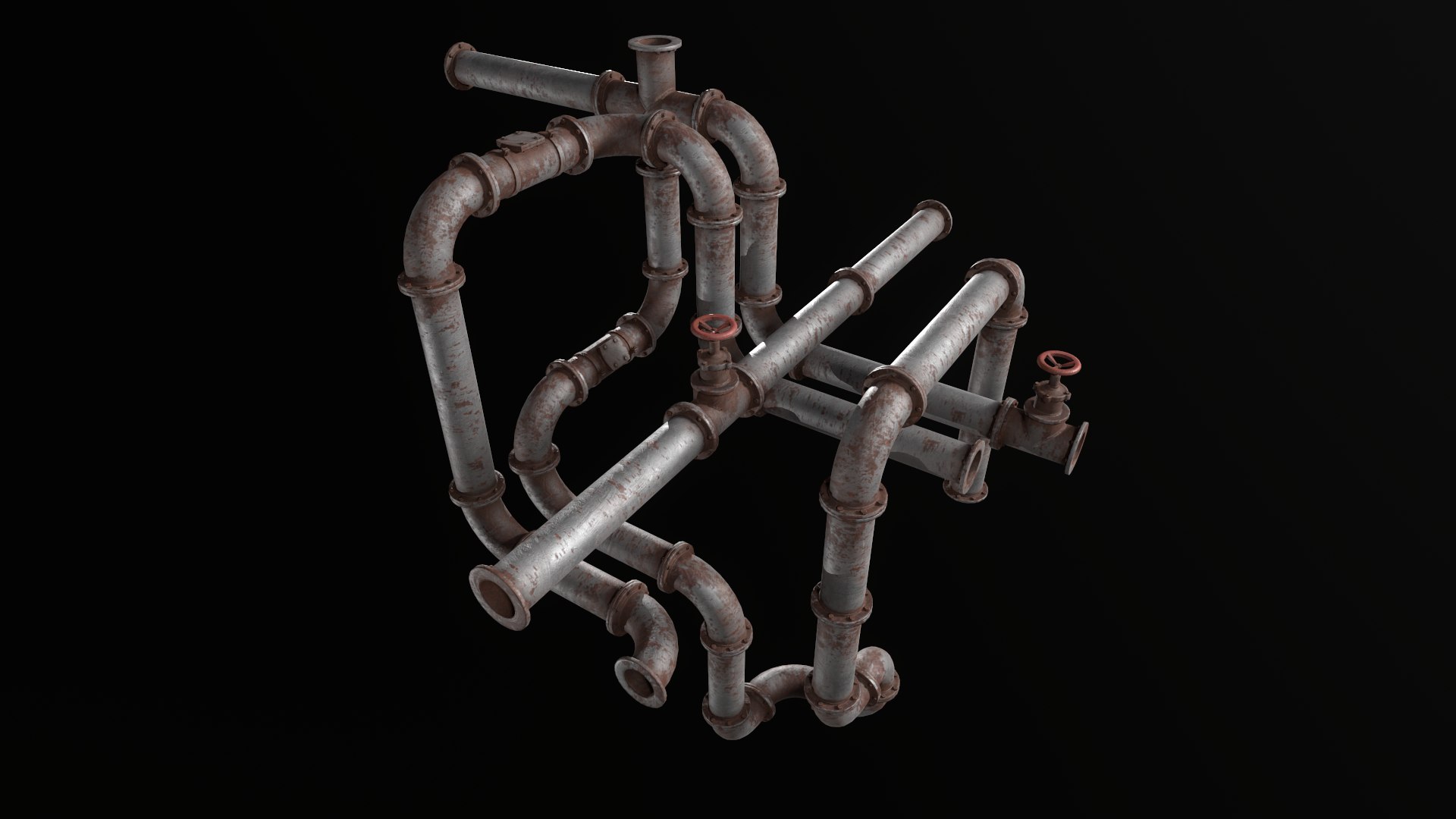 Modular pipes connectable 3D model - TurboSquid 1986134