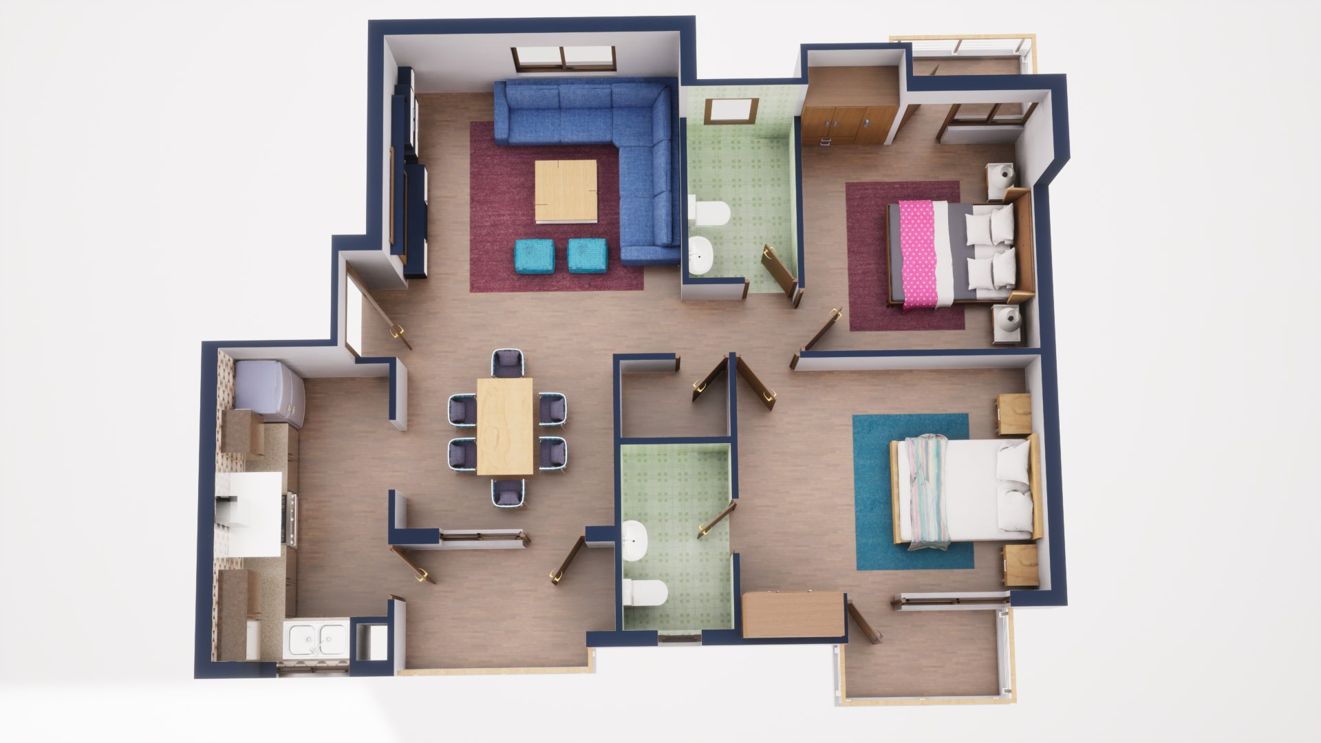 3D Floor Plan 37 Model - TurboSquid 1971784