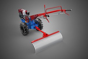 3D LANDSCAPE RAKE RAKES HARROW ARC IMPLEMENT MOTOBLOCK TRACTOR HAND