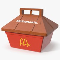 Vintage McDonalds Plastic Lunch Box 1989