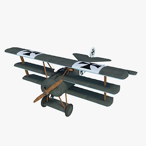 3ds fokker dr dreidecker triplane