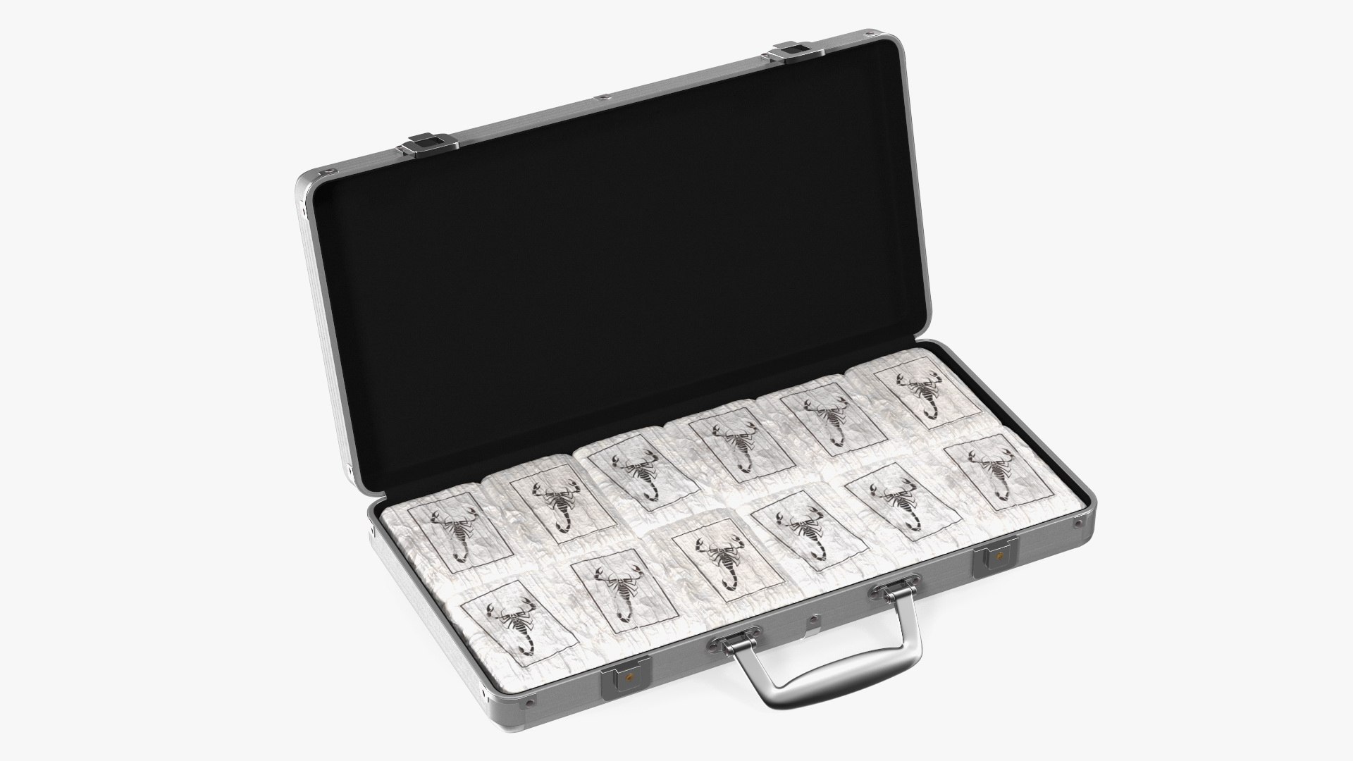 Cocaine Package in Case 3D model preview
