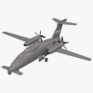 unmanned drone p 1hh 3d obj