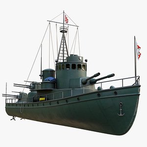 Historical Patrol Boat 3D model