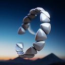 Obsidian Spike Ring - Futuristic Modular 3D Print Jewelry 19