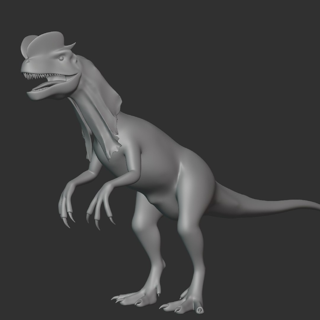 modelo 3d Dilophosaurus Basemesh Low Poly - TurboSquid 1993661