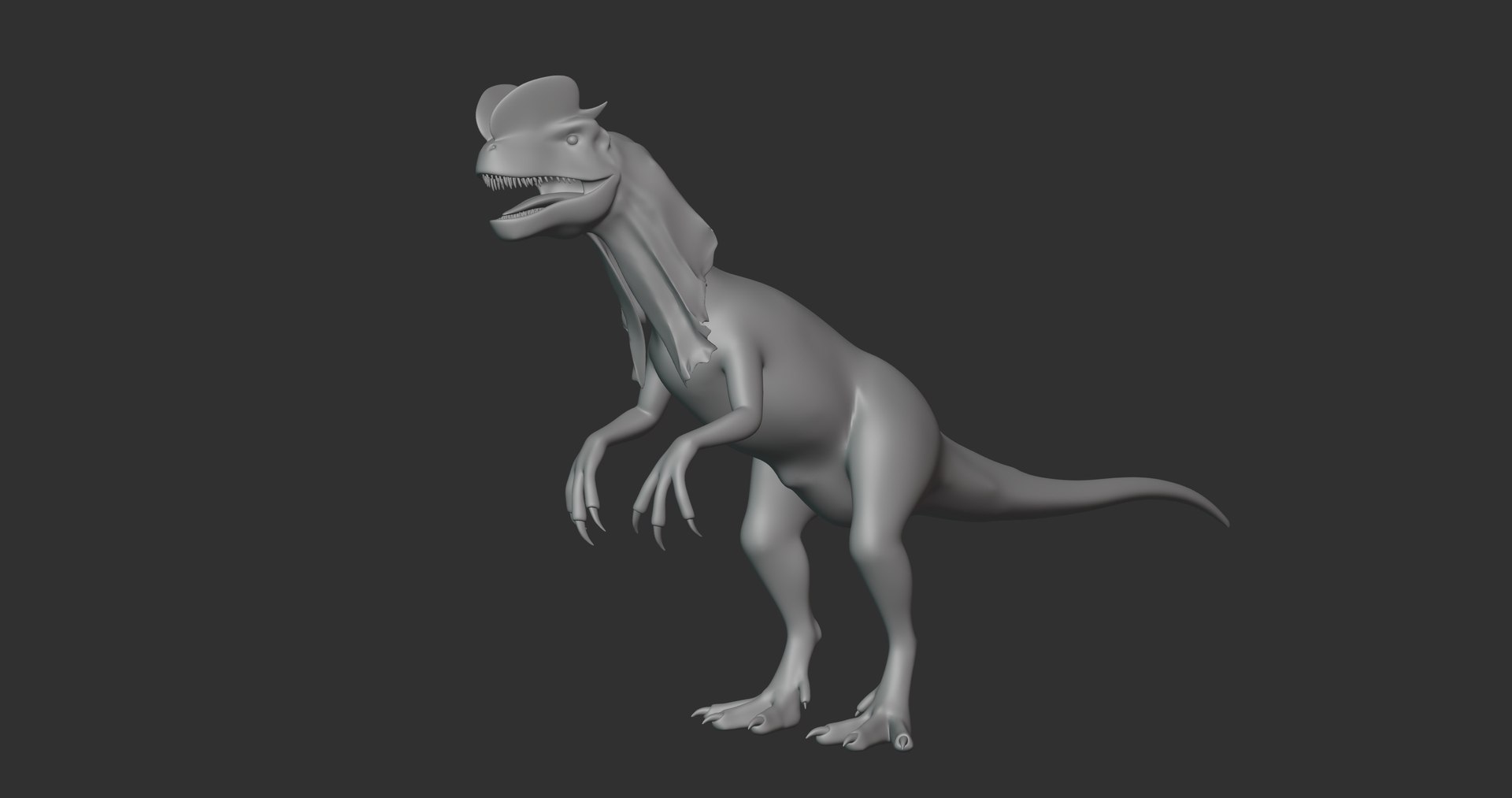 modèle 3D de Dilophosaurus Basemesh Low Poly - TurboSquid 1993661