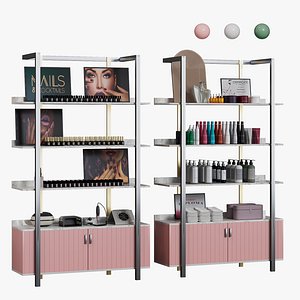 3D model Display rack for cosmetic products