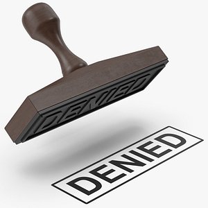 Denied Rubber Stamp
